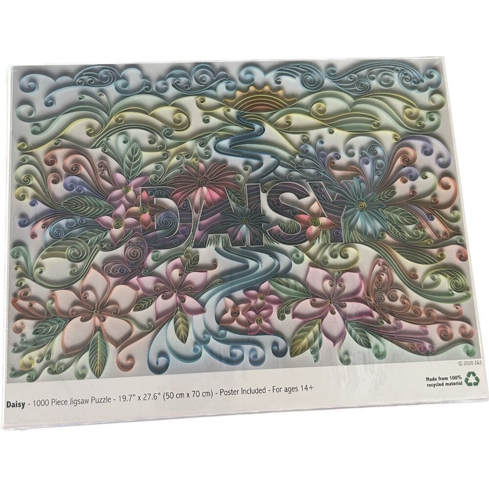 Paper Quilling Jigsaw Puzzle 1000 Piece - Approx 29.7 X 27.6 - Littlefeet Direct